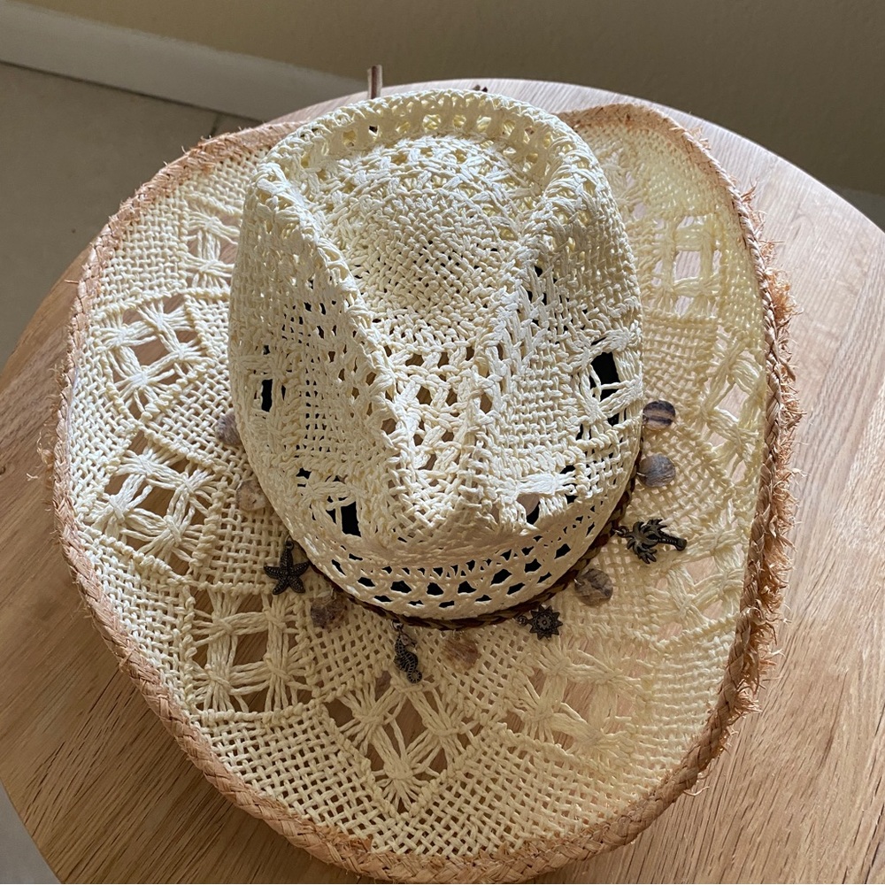 Cowboy hat women’s size M Down n Dirty beach coastal cowgirl l summer - Picture 2 of 6